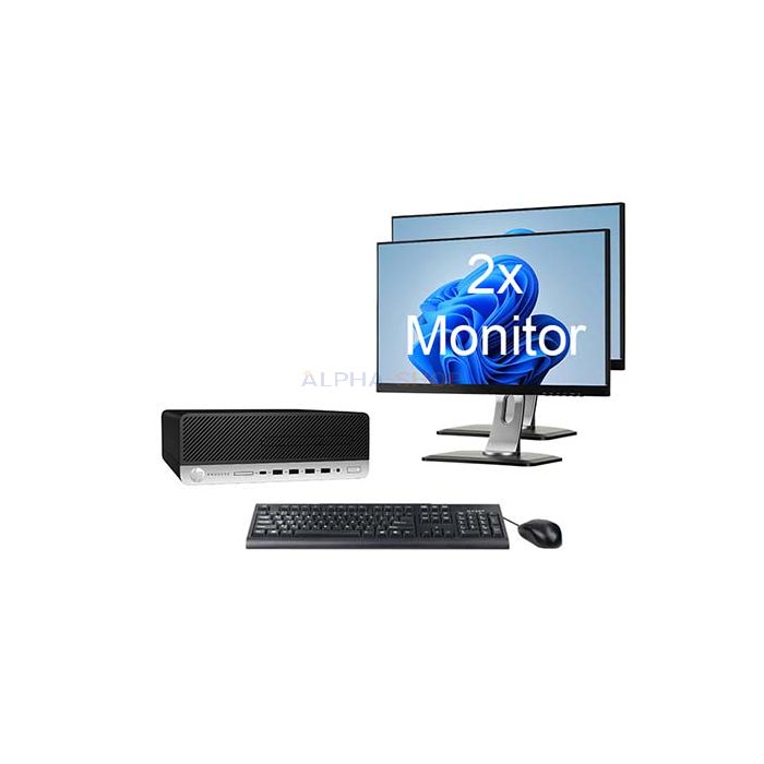 HP ProDesk 600 G5 SFF i5 9e Gen + 2x Monitor
