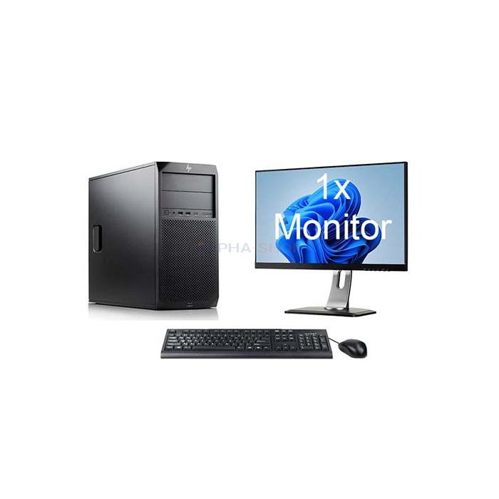 HP Z2 G4 Workstation TWR i7 8e Gen + 1x Monitor