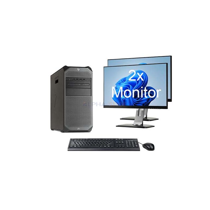 HP Z4 G4 Workstation TWR i9 10e Gen + 2x Monitor