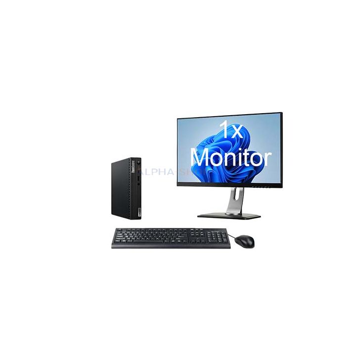 Lenovo ThinkCentre M70q Tiny + 1x Monitor