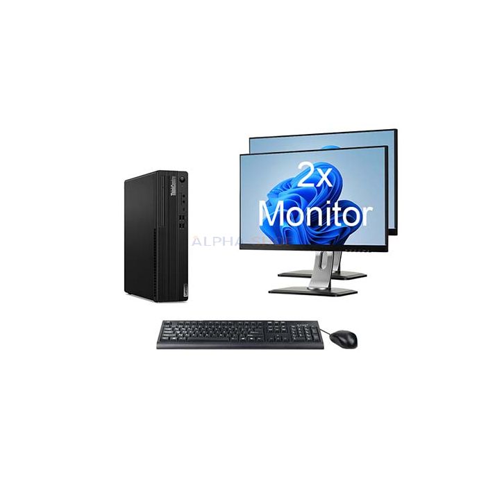 Lenovo ThinkCentre M70s SFF + 2x Monitor