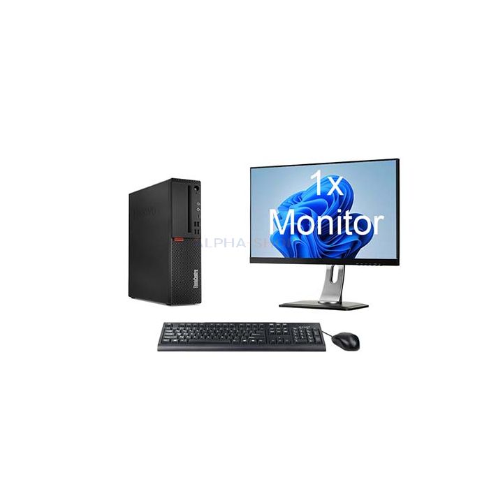 Lenovo ThinkCentre M720s SFF i5 8e Gen + 1x Monitor