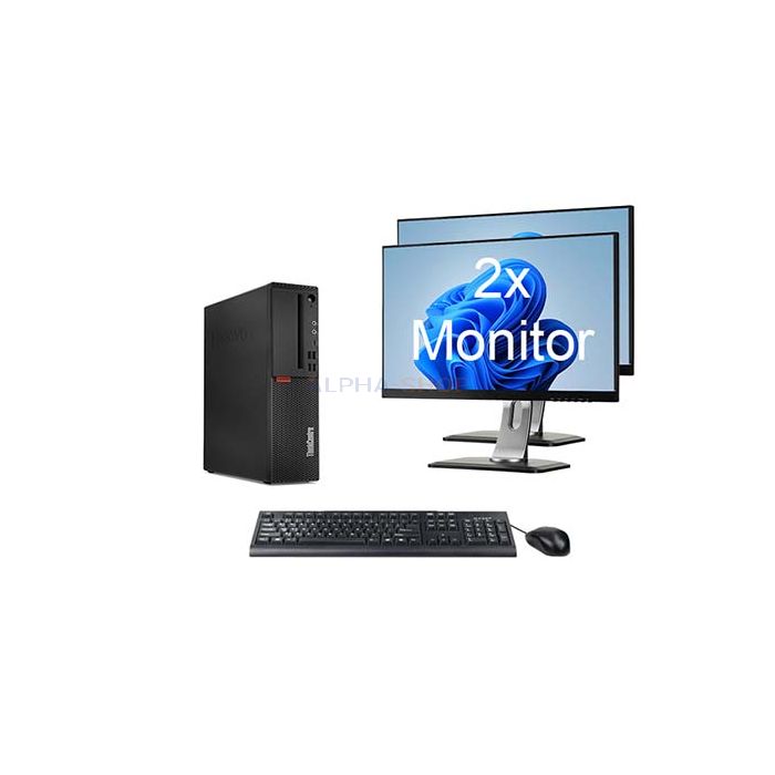 Lenovo ThinkCentre M720s SFF i5 8e Gen + 2x Monitor