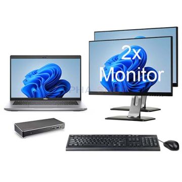 Dell Latitude 5420 i5 11e Gen 14" + 2x Monitor