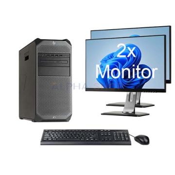 HP Z4 G4 Workstation TWR i9 10e Gen + 2x Monitor