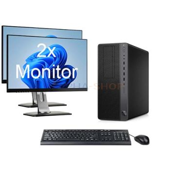 HP Z1 G5 Entry Tower i7 9e Gen incl. 2 Monitoren + Windows 11