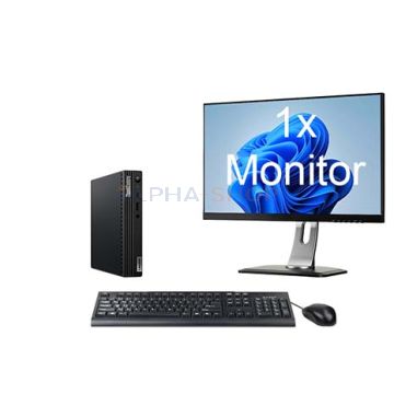 Lenovo ThinkCentre M70q Tiny i5 10e Gen incl. 1 Monitor + Windows 11