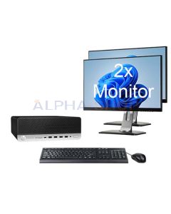 HP ProDesk 600 G5 SFF i5 9e Gen + 2x Monitor